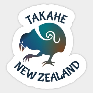 TAKAHE New Zealand Native bird Sticker